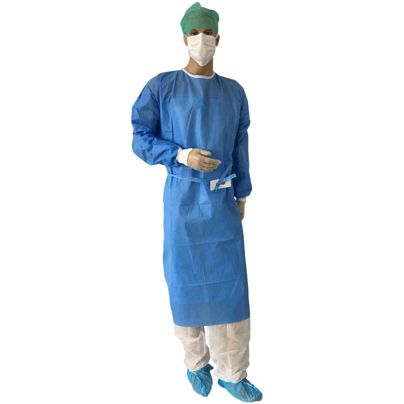 SMS fabric for disposable surgical gown